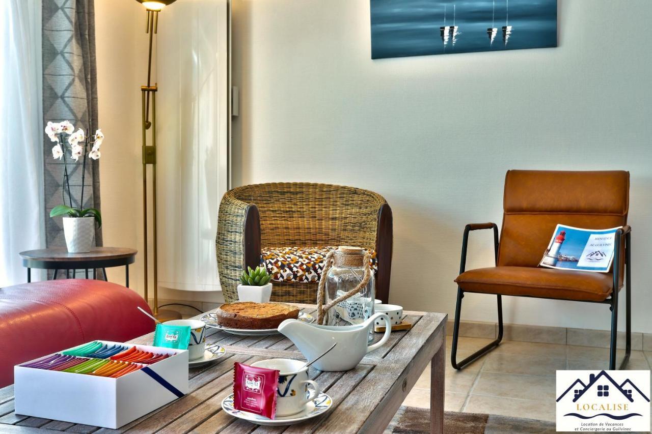 Localise - M3A La Maison Du Pecheur Au Guilvinec - Chambres Vue Mer - A 20M De La Mer Situee A La Pointe De Men Meur - Tout A Pied, Plage, Port, Centre, Commerces, Marche - Wifi Inclus - Linge De Lit Inclus - Jardin Clos - En Option , Menage Et Servi Exterior foto