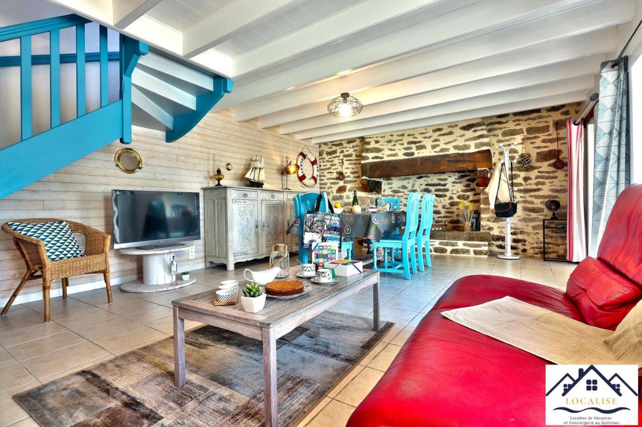 Localise - M3A La Maison Du Pecheur Au Guilvinec - Chambres Vue Mer - A 20M De La Mer Situee A La Pointe De Men Meur - Tout A Pied, Plage, Port, Centre, Commerces, Marche - Wifi Inclus - Linge De Lit Inclus - Jardin Clos - En Option , Menage Et Servi Exterior foto
