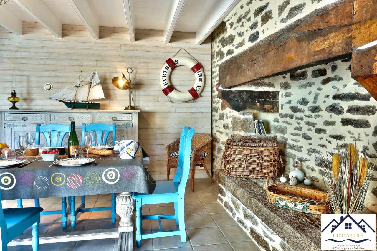 Localise - M3A La Maison Du Pecheur Au Guilvinec - Chambres Vue Mer - A 20M De La Mer Situee A La Pointe De Men Meur - Tout A Pied, Plage, Port, Centre, Commerces, Marche - Wifi Inclus - Linge De Lit Inclus - Jardin Clos - En Option , Menage Et Servi Exterior foto