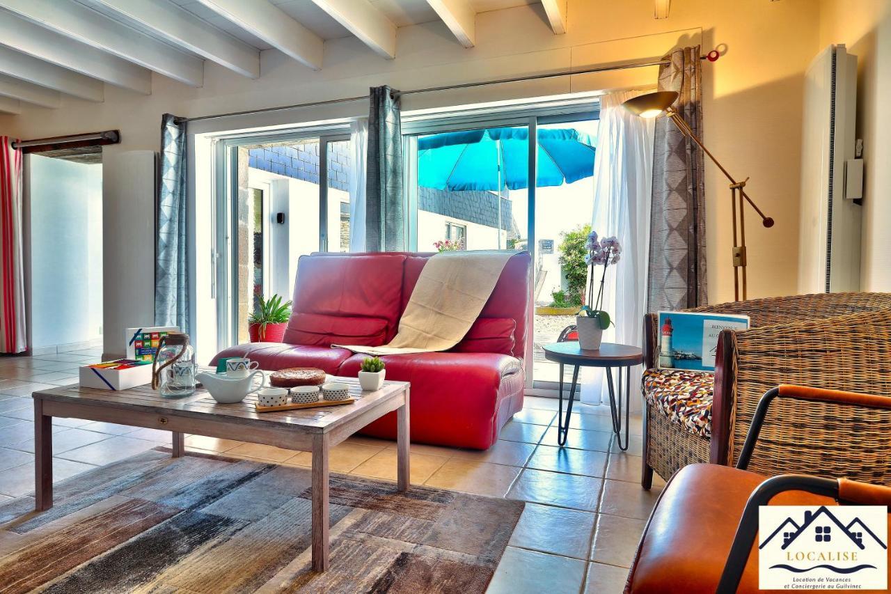 Localise - M3A La Maison Du Pecheur Au Guilvinec - Chambres Vue Mer - A 20M De La Mer Situee A La Pointe De Men Meur - Tout A Pied, Plage, Port, Centre, Commerces, Marche - Wifi Inclus - Linge De Lit Inclus - Jardin Clos - En Option , Menage Et Servi Exterior foto