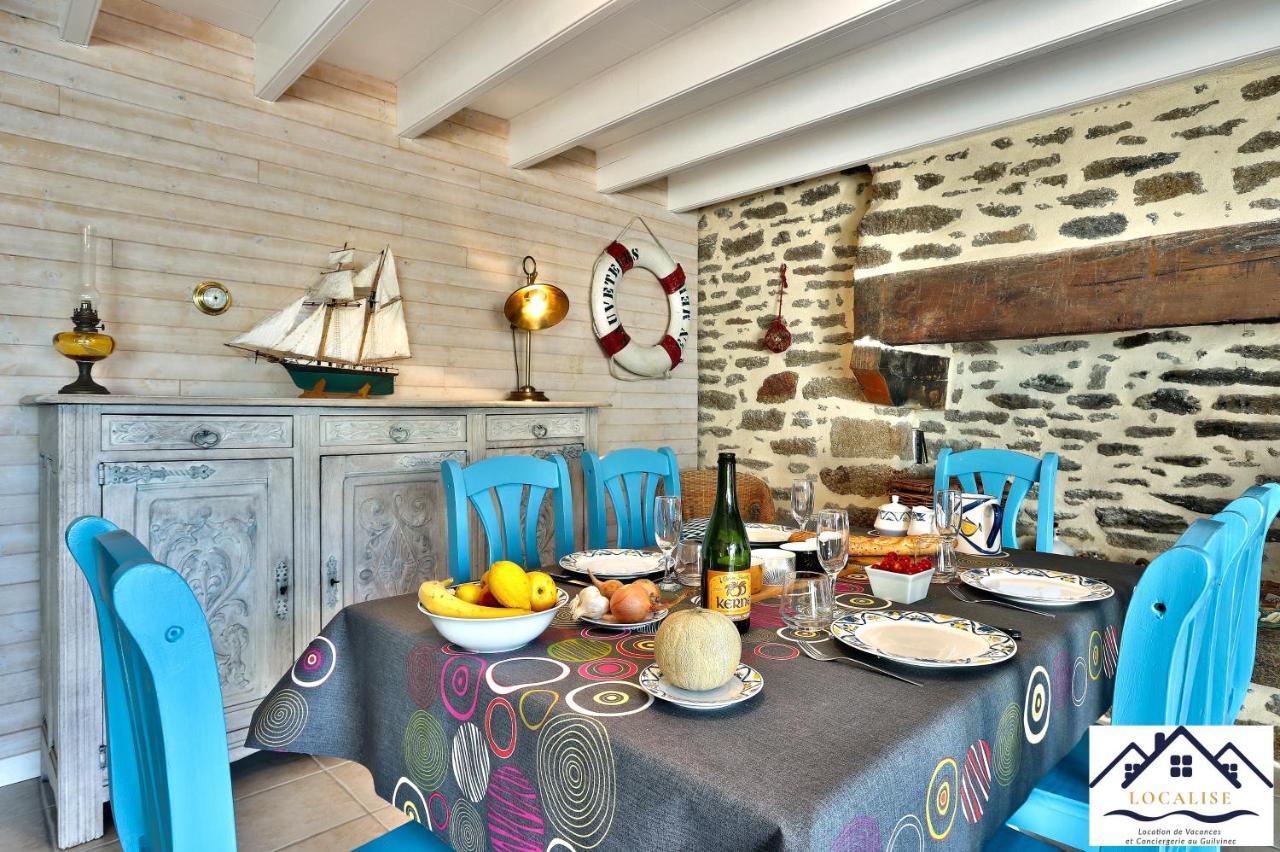 Localise - M3A La Maison Du Pecheur Au Guilvinec - Chambres Vue Mer - A 20M De La Mer Situee A La Pointe De Men Meur - Tout A Pied, Plage, Port, Centre, Commerces, Marche - Wifi Inclus - Linge De Lit Inclus - Jardin Clos - En Option , Menage Et Servi Exterior foto